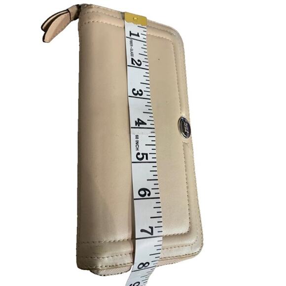 COACH Ivory Zip Around Wallet - Picture 9 of 9